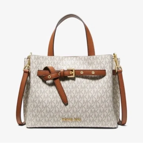 MICHAEL MICHAEL KORS Vanilla
Emilia Small  Satchel Crossbody Bag Vanilla - Picture 5 of 14